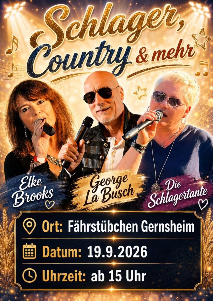 Schlager, Country und mehr in Gernsheim @ Fährstübchen
