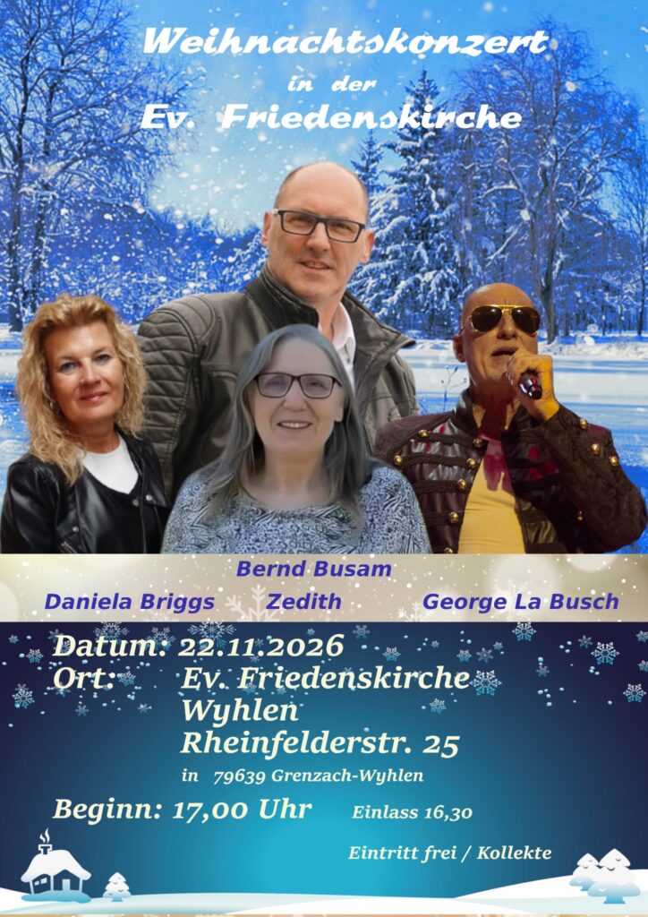 Weihnachtskonzert @ Ev. Friedenskirche